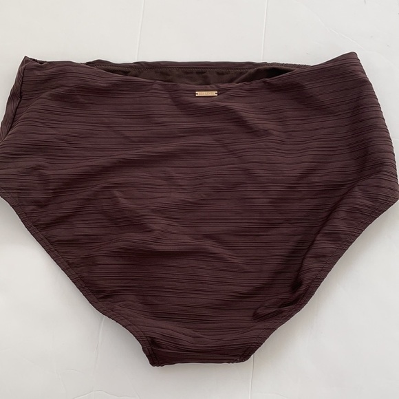Sea level swim casablanca High waist bikini bottoms espresso US12 NWT - Picture 8 of 9